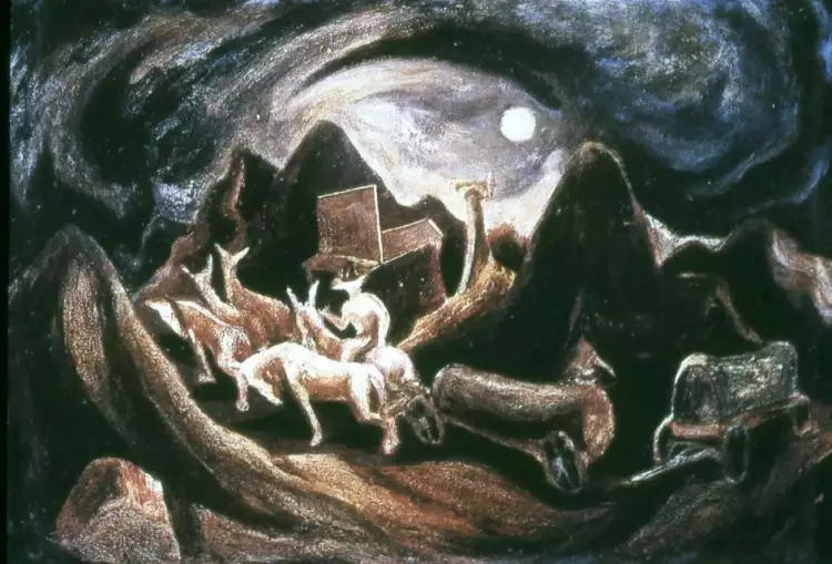 Джексон Поллок. «На запад», 1934-1935