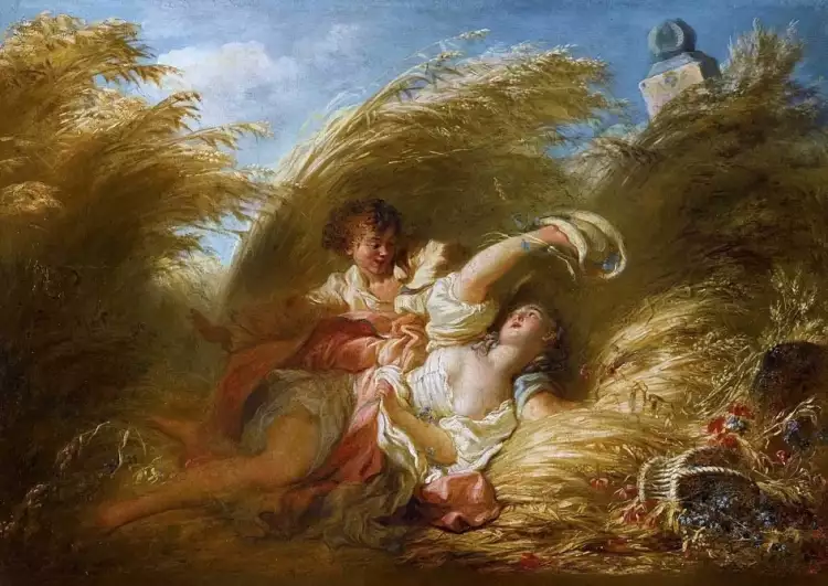 Pastorale. Jean-Honoré Fragonard. In Weizen, 1790 Pastorale. Jean-Honoré Fragonard. In Weizen, 1790