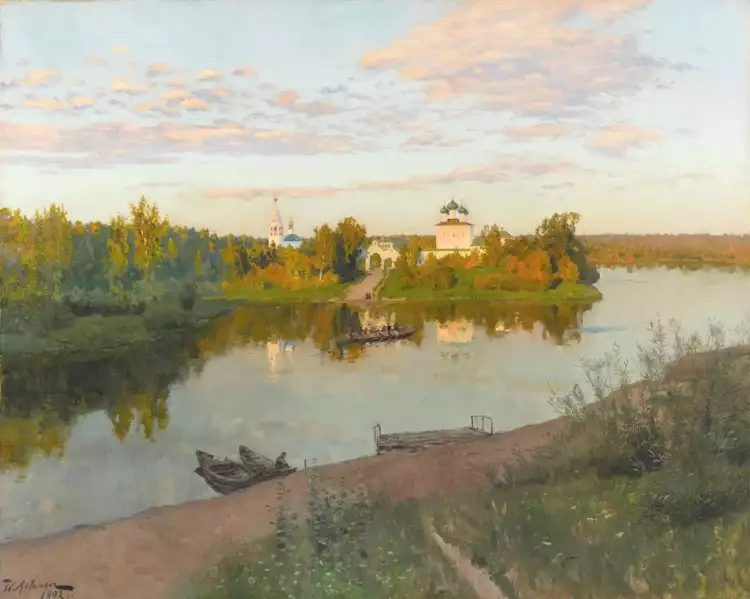 Исаак Левитан. Картина «Вечерний звон», 1892