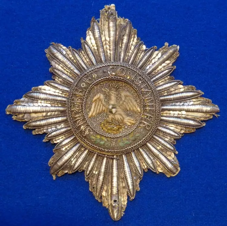 Орден Красного орла. Звезда Большого креста для нашивки на одежду, 1858-1918 гг.