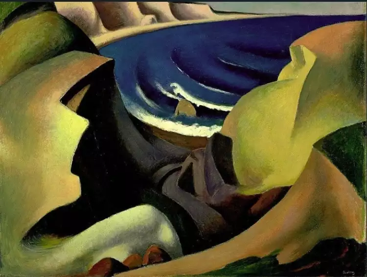 Томас Харт Бентон. Картина «Скалы», 1921