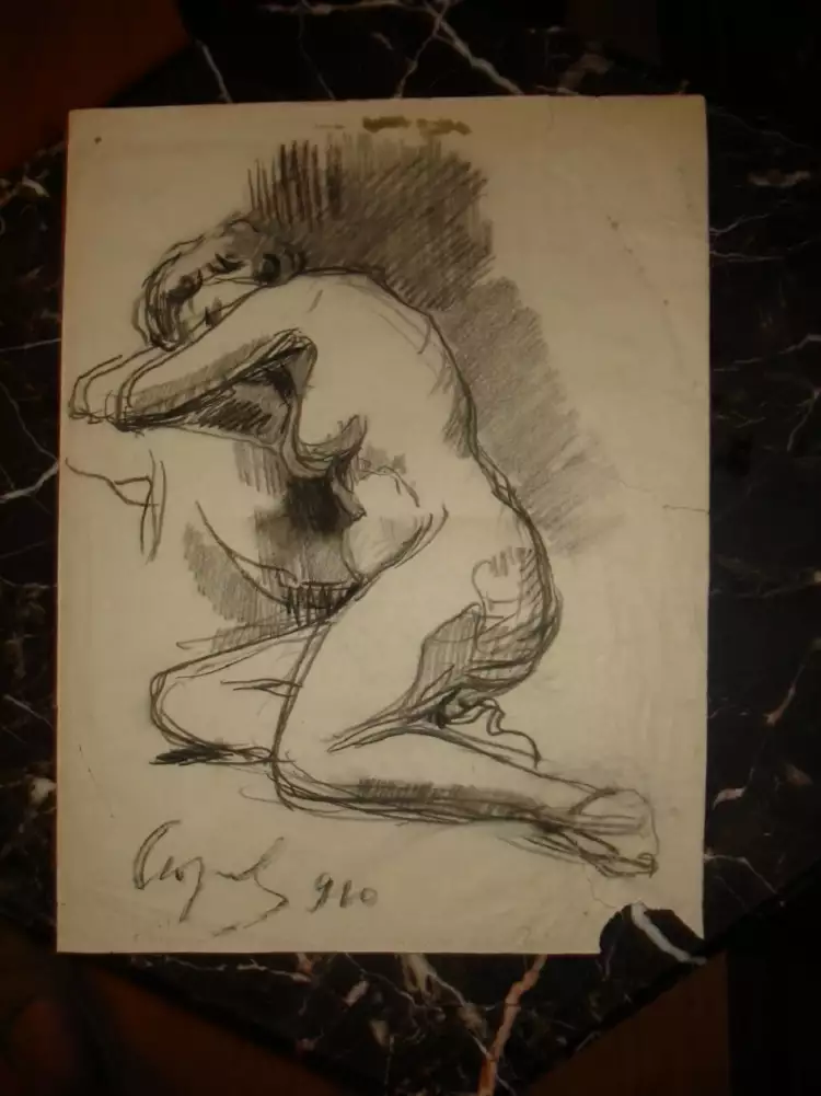 Набросок Валентина Серова «Обнаженная натурщица» Набросок Валентина Серова «Обнаженная натурщица»