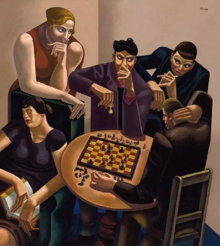 Спортивная тематика в живописи. Игроки в шахматы. Уильям Робертс Спортивная тематика в живописи. Игроки в шахматы. Уильям Робертс