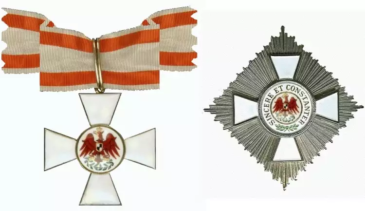 Орден Красного орла. Знак и звезда 2-го класса