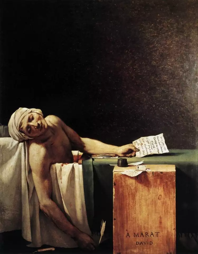 Неоклассицизм. Жак-Луи Давид. «Смерть Марата», 1793 Неоклассицизм. Жак-Луи Давид. «Смерть Марата», 1793