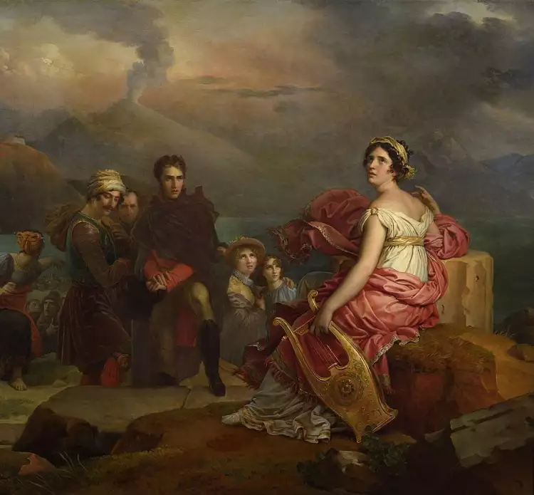 Франсуа Жерар. Картина «Коринна на мысе Мизен», 1819-1821