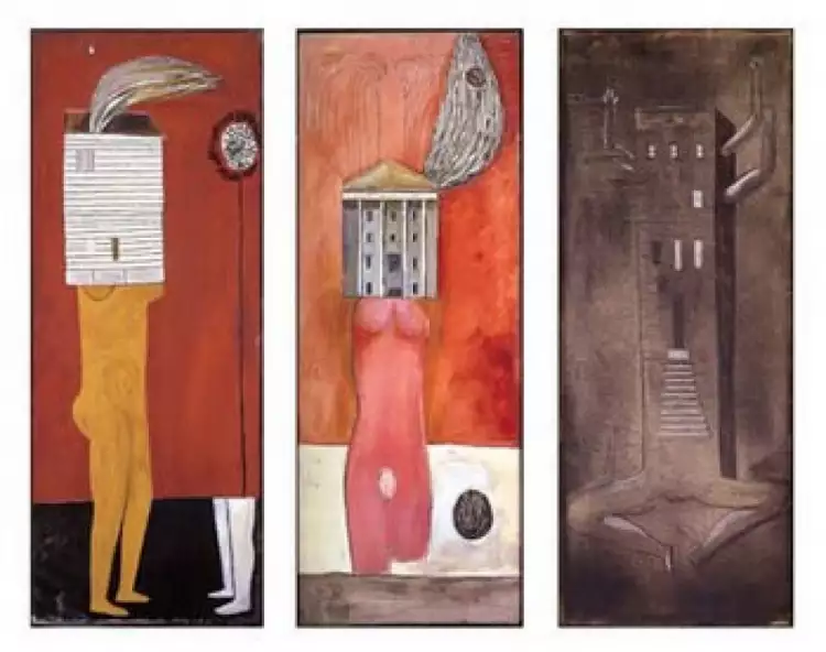 Луиза Буржуа. Серия картин из цикла Femme Maison, 1946-1947