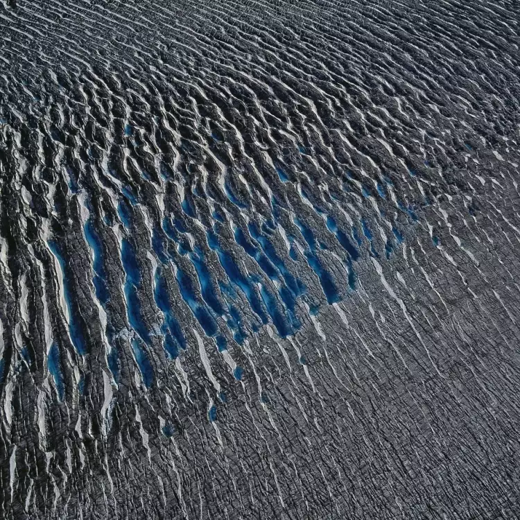 Аэрофотография. Бернхард Эдмайер. «Ледник Беринг, Аляска»