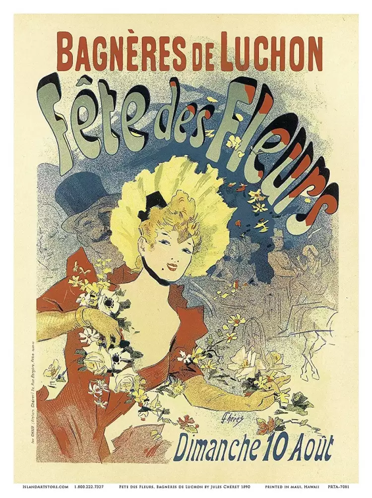 Постер. Жюль Шере. «Праздник цветов в Баньер-де-Люшон»