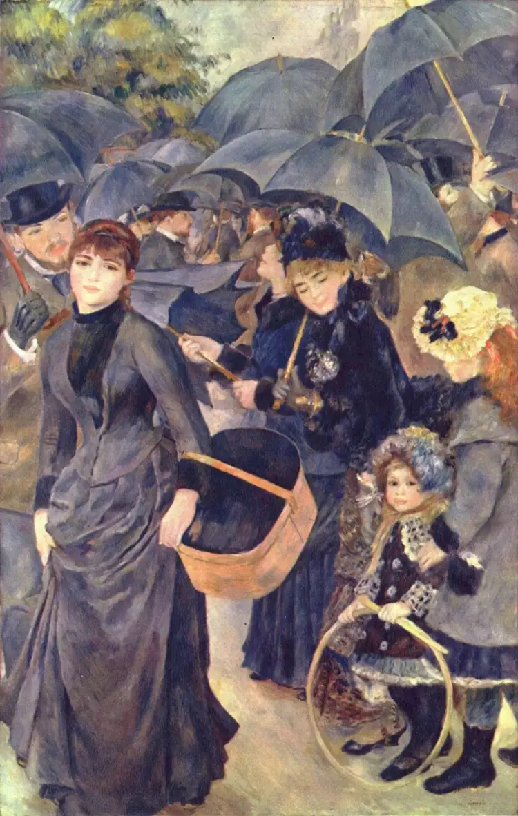 Pierre-Auguste Renoir. Die Regenschirme, 1881-1886 Pierre-Auguste Renoir. Die Regenschirme, 1881-1886