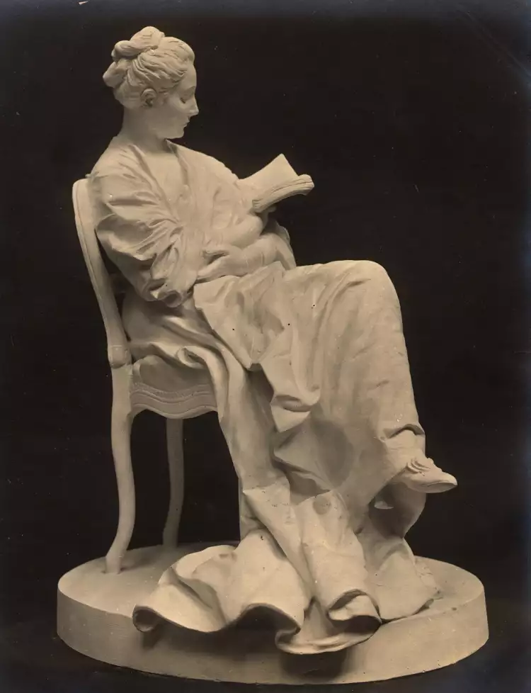 Эме-Жюль Далу. Скульптура «Читательница», 1879