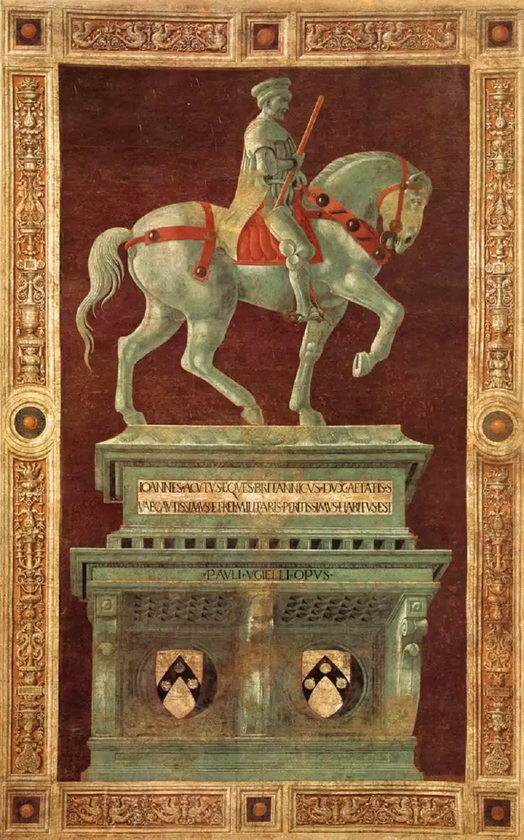 Паоло Уччелло. Фреска «Надгробный памятник Джону Хоквуду», 1436