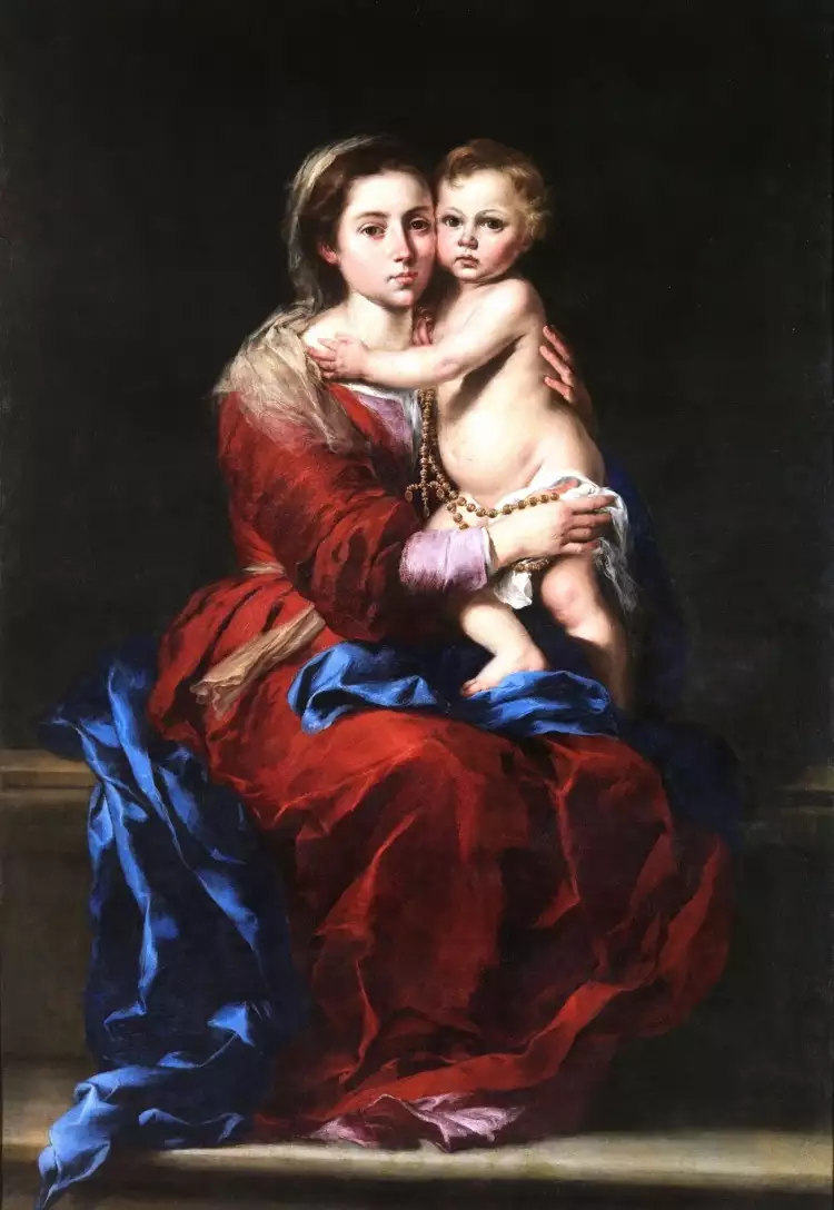 Эстебан Мурильо. Картина «Богоматерь Розария», ок. 1650-1655 Эстебан Мурильо. Картина «Богоматерь Розария», ок. 1650-1655
