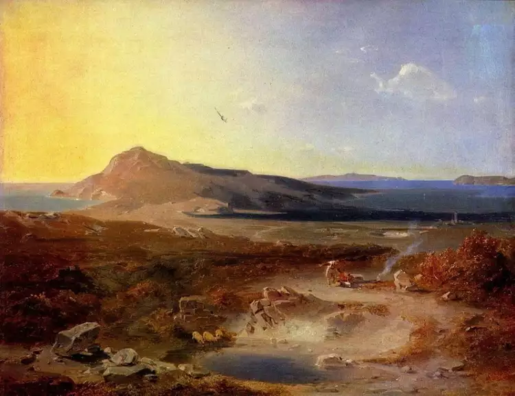 Карл Ротман. Картина «Остров Делос», 1847