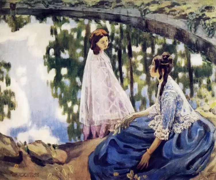 Виктор Борисов-Мусатов. Картина «Водоем», 1902