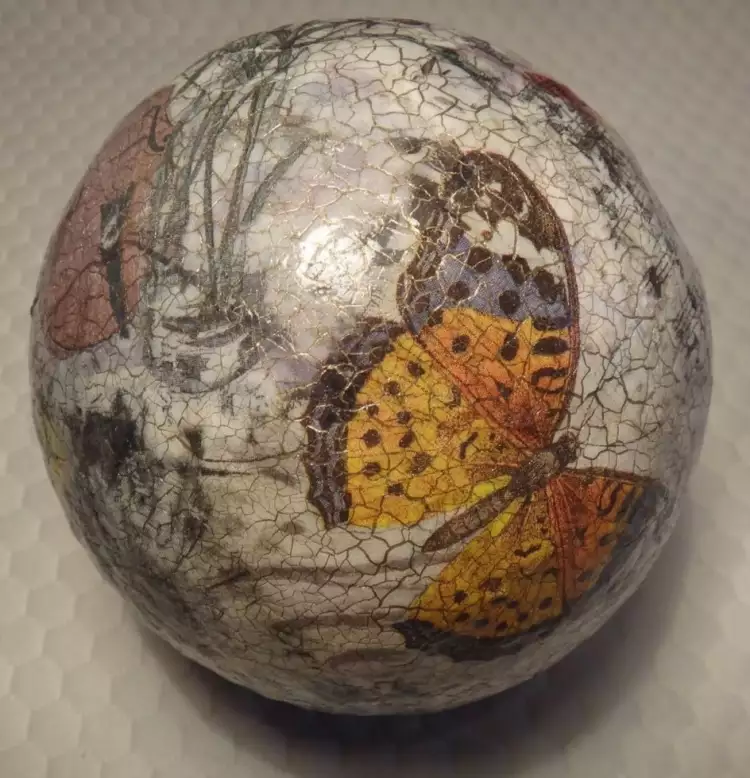 Декупаж. Декопатч новогодней елочной игрушки, ХХ век