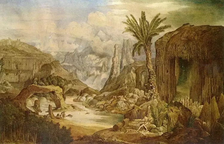Каприччио. Джозеф Ганди. Картина «Истоки архитектуры», 1838 Каприччио. Джозеф Ганди. Картина «Истоки архитектуры», 1838