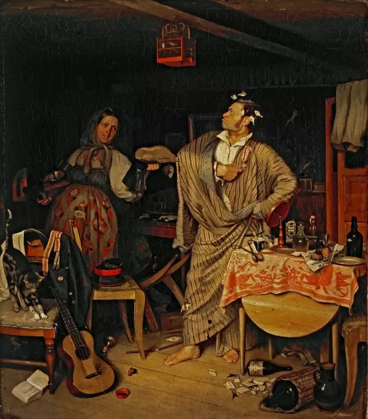 Павел Федотов. Картина «Свежий кавалер», 1846 Павел Федотов. Картина «Свежий кавалер», 1846