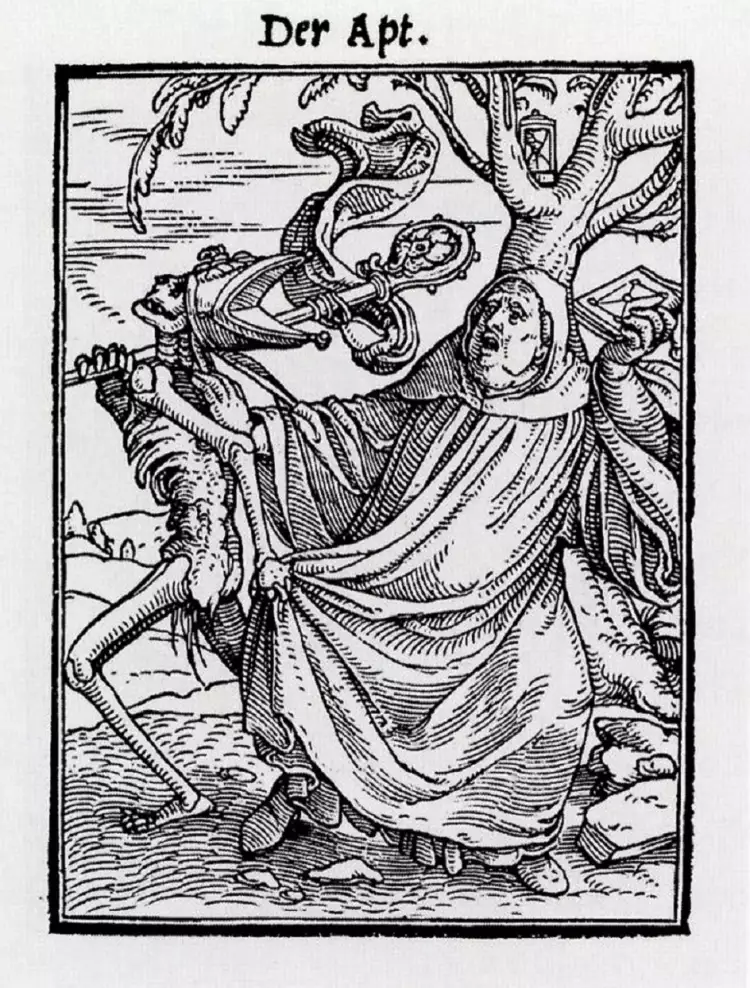 Ксилография. Ганс Гольбейн младший. «Аббат», 1525 Ксилография. Ганс Гольбейн младший. «Аббат», 1525