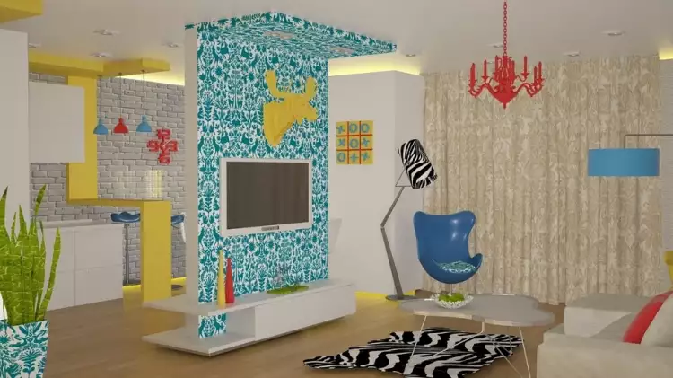 Стиль поп-арт в интерьере. Студия в стилях поп-арт и лофт