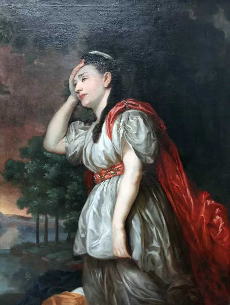 Антон Графф. Картина «Портрет Эстер Шарлотты Брандес в роли Ариадны», 1776 Антон Графф. Картина «Портрет Эстер Шарлотты Брандес в роли Ариадны», 1776