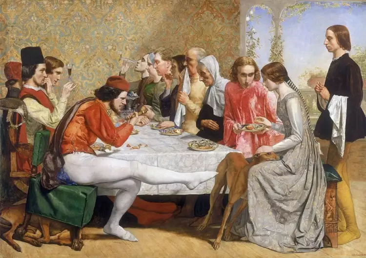 Прерафаэлиты. Джон Эверетт Милле. «Лоренцо и Изабелла», 1849 Прерафаэлиты. Джон Эверетт Милле. «Лоренцо и Изабелла», 1849