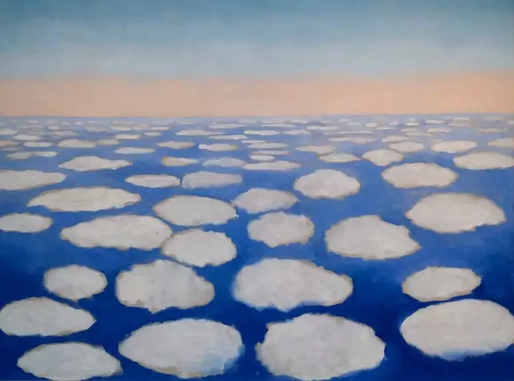 Джорджия О'Кифф. Картина «Над облаками я», 1962-1963