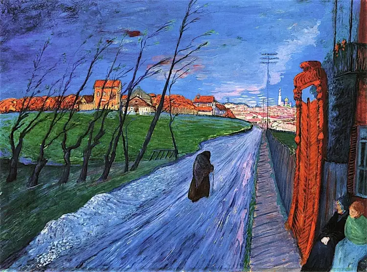 Марианна Веревкина. Картина «Литовский город», 1910