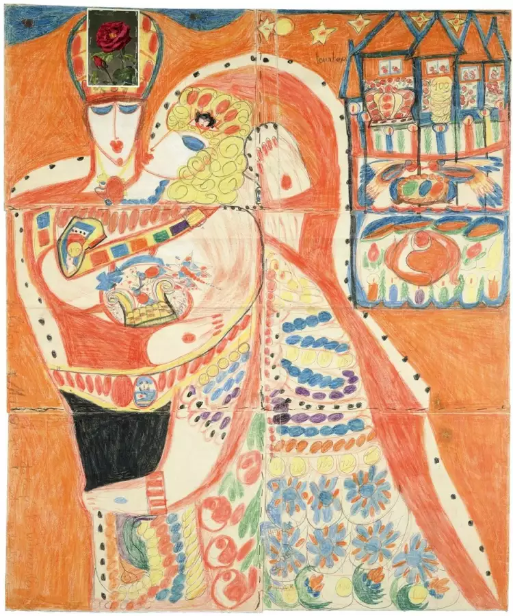 Арт брют. Рисунок Алоизы Корбаз Арт брют. Рисунок Алоизы Корбаз