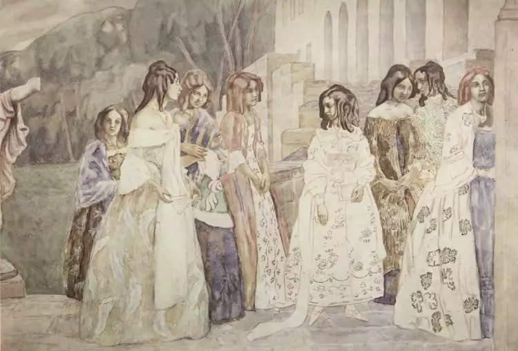 Виктор Борисов-Мусатов. Картина «Реквием», 1905