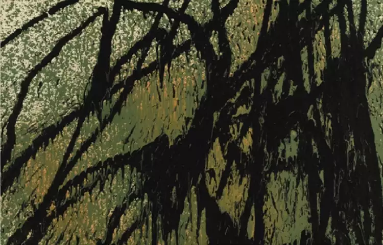 Ганс Хартунг. Картина «T1989-L4», 1989