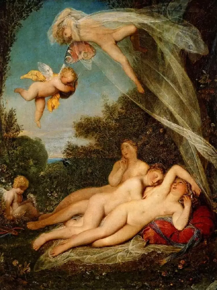 Федор Бруни. Картина «Пробуждение граций», 1827