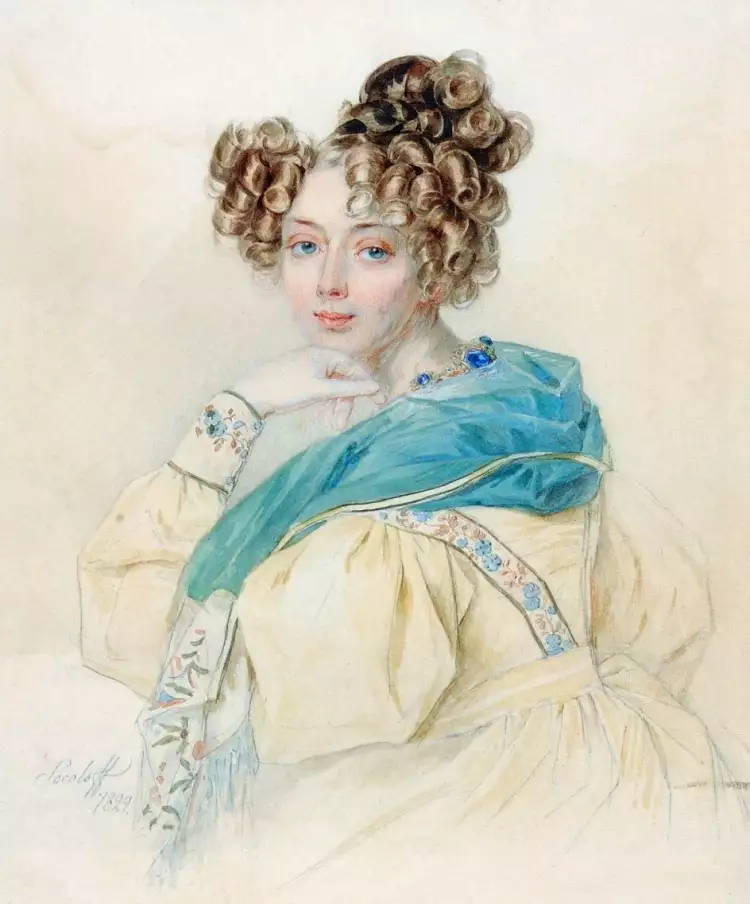 Петр Соколов. Картина «Портрет графини О. А. Орловой», 1829 Петр Соколов. Картина «Портрет графини О. А. Орловой», 1829