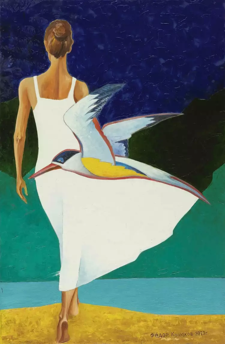 Так Федор Конюхов изобразил жену Ирину