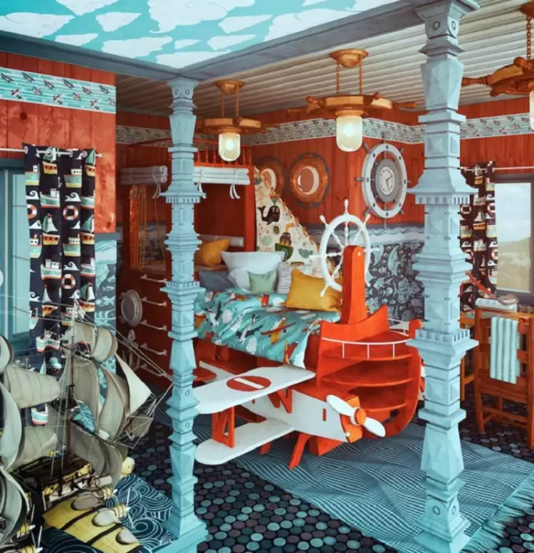 Интерьер по фильму Хаяо Миядзаки