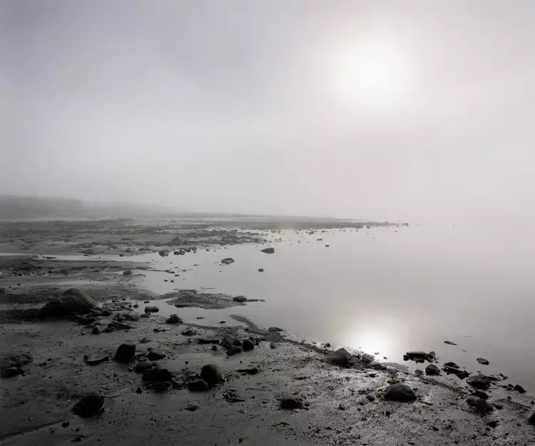 Черно-белая фотография. Александр Ефремов. «Туман над озером»