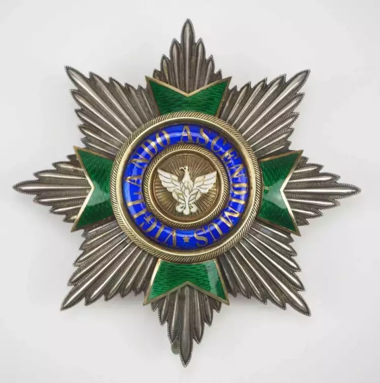 Орден Белого Сокола. Звезда Большого креста Орден Белого Сокола. Звезда Большого креста