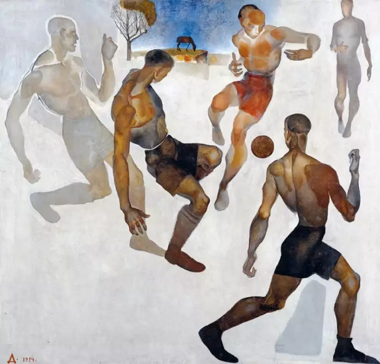 Спортивная тематика в живописи. Футбол. Дейнека Спортивная тематика в живописи. Футбол. Дейнека