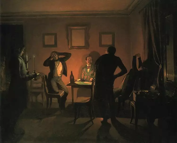 Павел Федотов. Картина «Игроки», 1852 Павел Федотов. Картина «Игроки», 1852