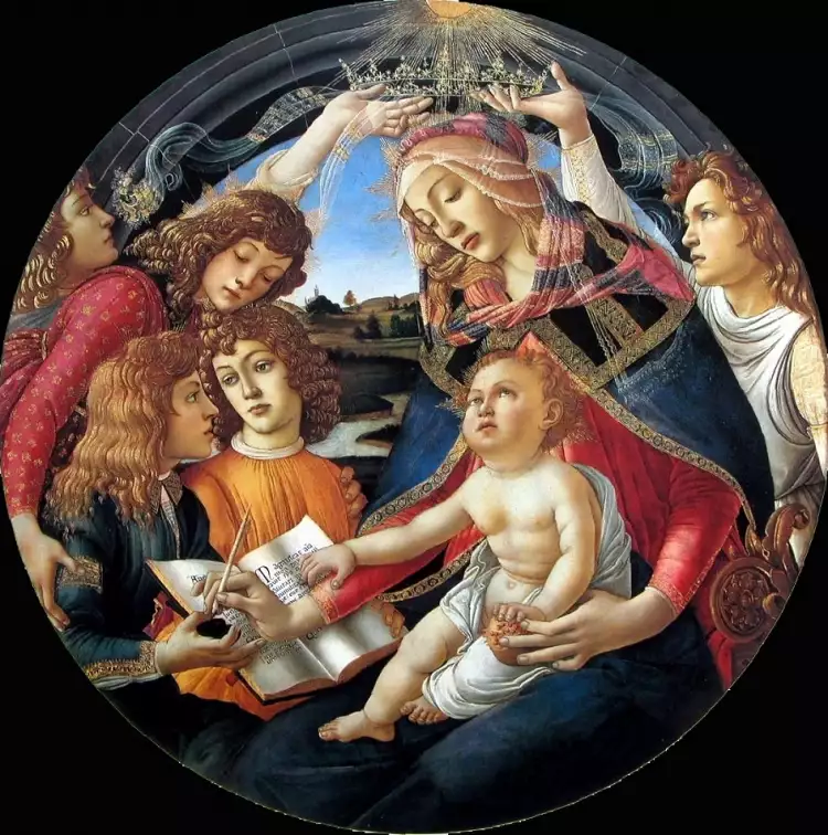 Renaissance. Sandro Botticelli. Madonna of the Magnificat, 1481 Renaissance. Sandro Botticelli. Madonna of the Magnificat, 1481