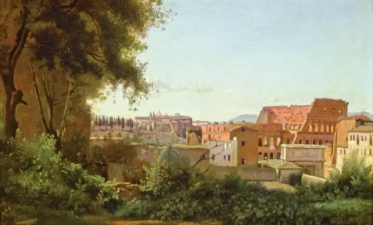 Камиль Коро. «Вид Колизея от садов Фарнезе», 1826 Камиль Коро. «Вид Колизея от садов Фарнезе», 1826