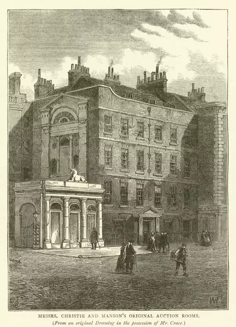 Аукционные залы Christie’s на рубеже XVII-XVIII веков