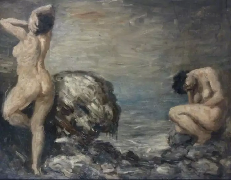 Огастес Джон. Картина «Купальщицы», 1904