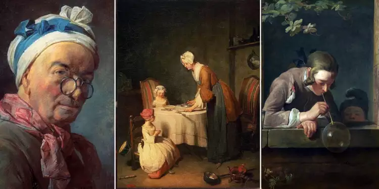Французская живопись XVIII века. Жан Батист Симеон Шарден. Фото художника и картины «Молитва перед обедом», 1744 и «Мыльные пузыри», 1733-1734 Французская живопись XVIII века. Жан Батист Симеон Шарден. Фото художника и картины «Молитва перед обедом», 1744 и «Мыльные пузыри», 1733-1734