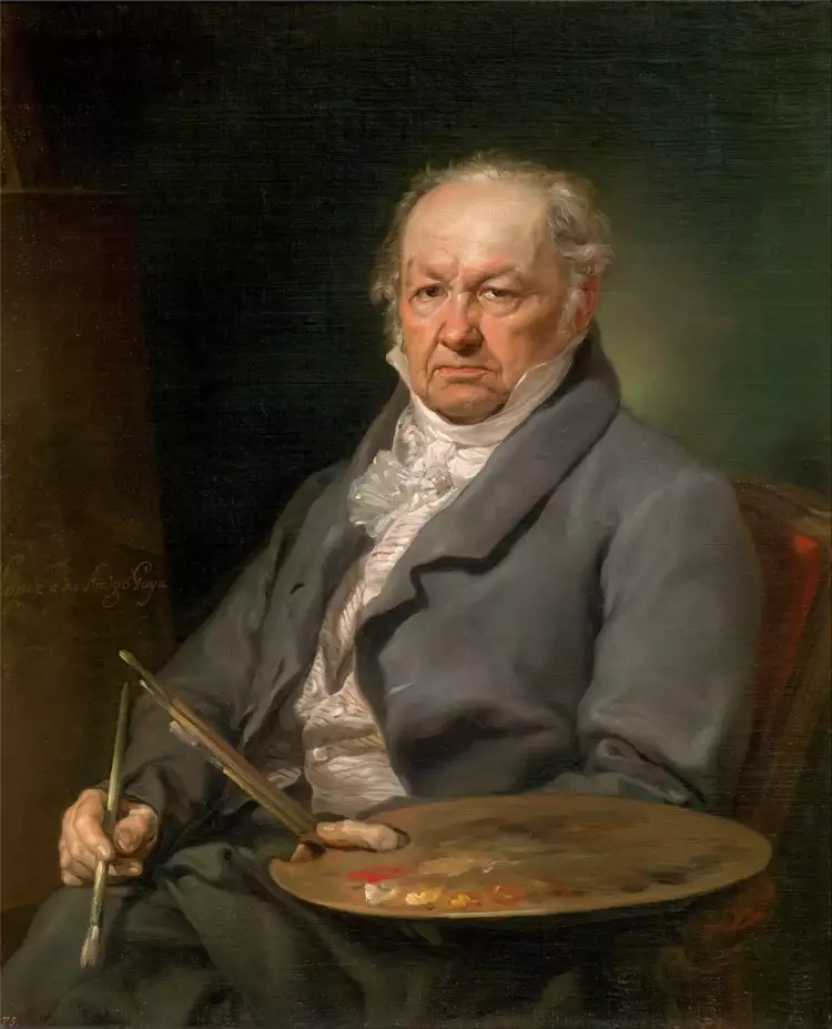 10 most famous Spanish artists. Vicente López y Portaña. Portrait of Francisco Goya, 1826 10 most famous Spanish artists. Vicente López y Portaña. Portrait of Francisco Goya, 1826