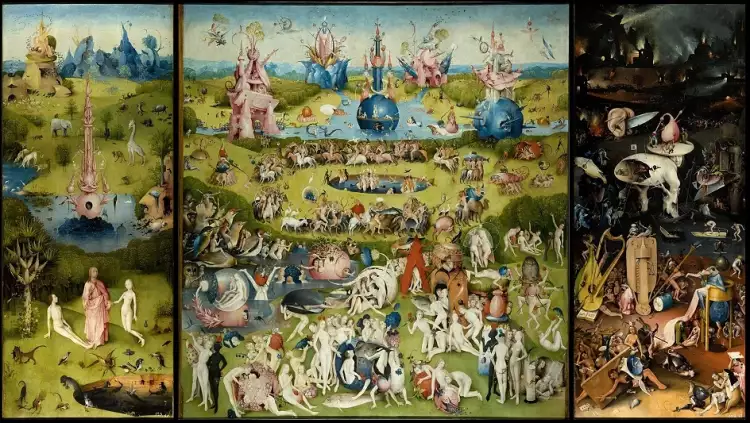 Les peintres néerlandais les plus célèbres. Jérôme Bosch. Le Jardin des délices, 1510 Les peintres néerlandais les plus célèbres. Jérôme Bosch. Le Jardin des délices, 1510