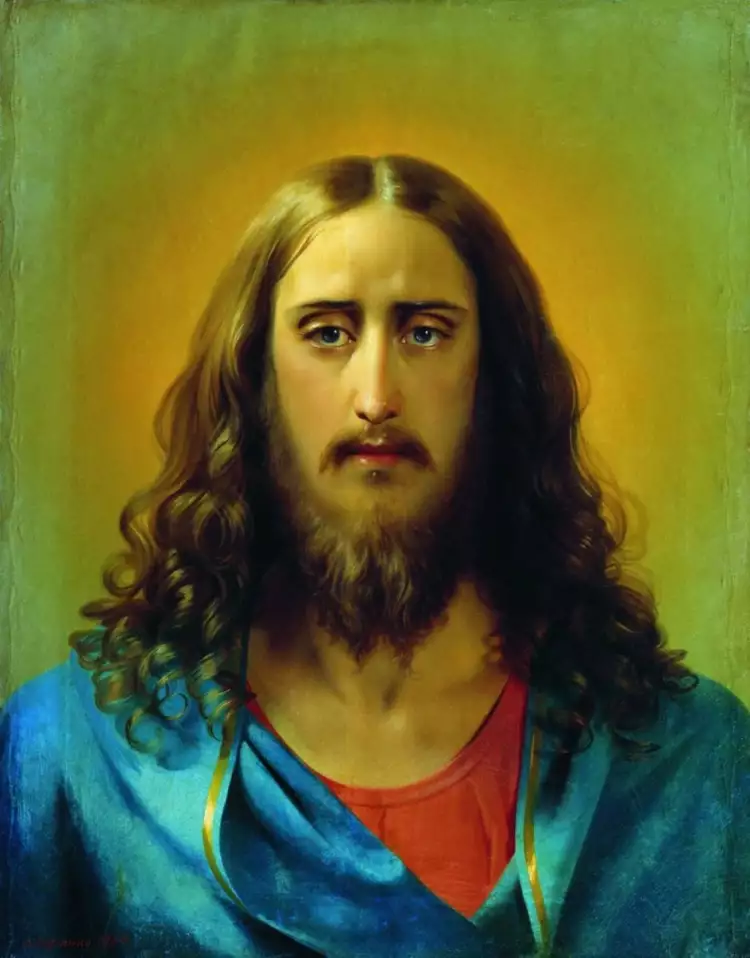 Сергей Зарянко. Картина «Христос Спаситель», 1864 Сергей Зарянко. Картина «Христос Спаситель», 1864