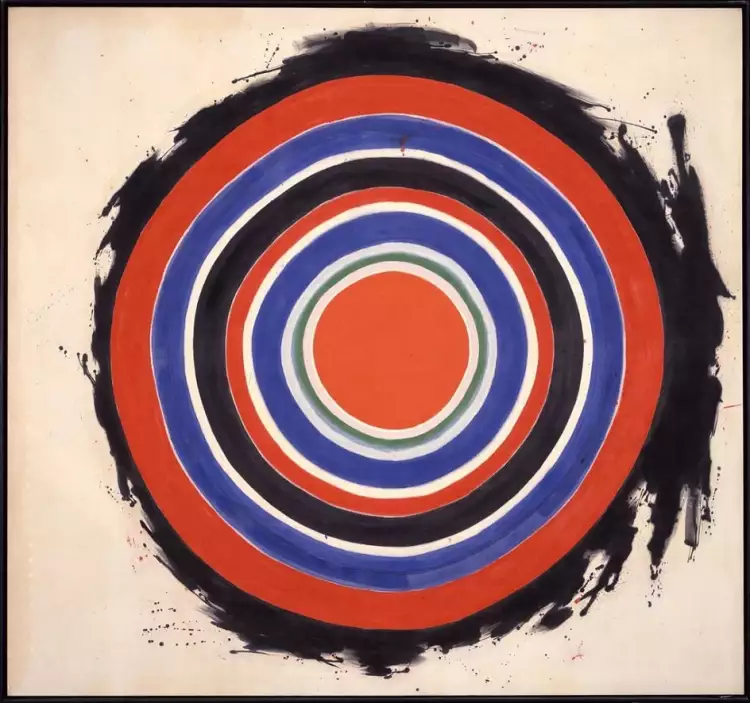 Acryl. Kenneth Noland. Beginnende, 1958 Acryl. Kenneth Noland. Beginnende, 1958
