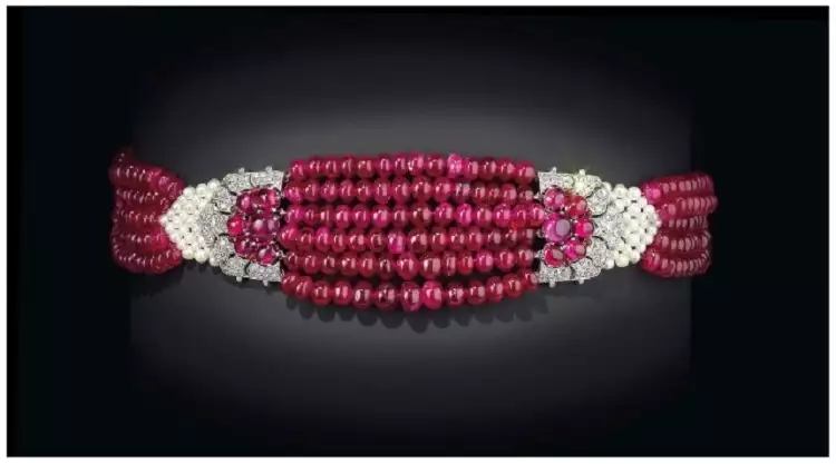 Рубиновое ожерелье Cartier