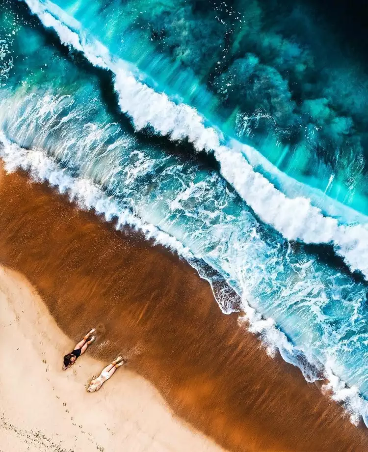 Аэрофотография. Эмили Кэштон. Фото из серии «Пляж Калифорнии с высоты»